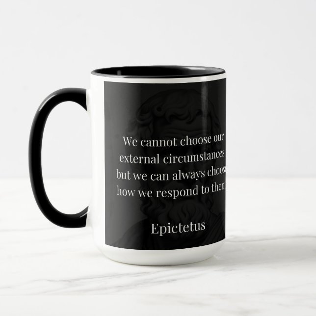 Mug La sagesse d'Epictetus : l'autonomisation par la r (Gauche)