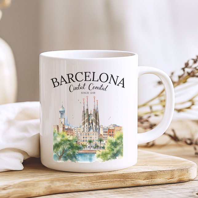Mug La Sagrada Familia & Skyline – Barcelona Spain (Créateur téléchargé)