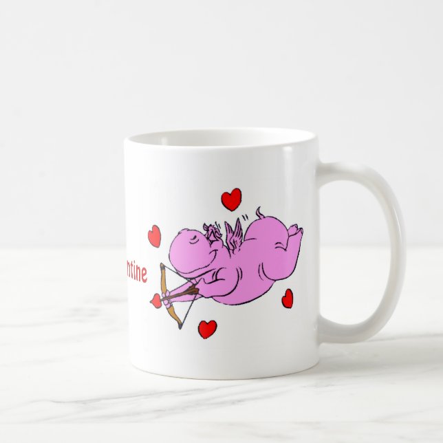 Mug La Saint Valentin d'amour hippo (Droite)