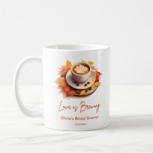 Mug La Saint-Valentin d'automne L'amour se prépare Caf