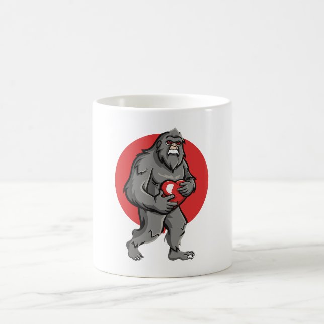 Mug la Saint-Valentin du cœur de Bigfoot (Centre)