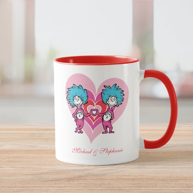 Mug La Saint-Valentin du Dr Seuss | Chose 1 Chose 2 (Créateur téléchargé)