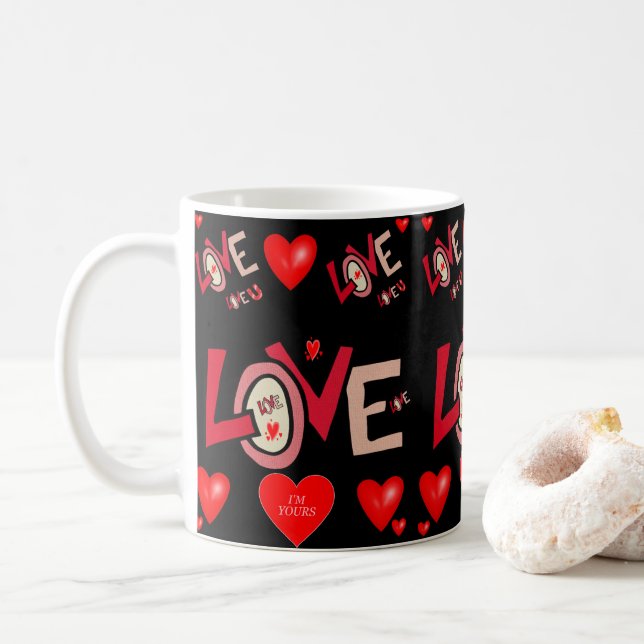 Mug La Saint Valentin en boue (Avec donut)
