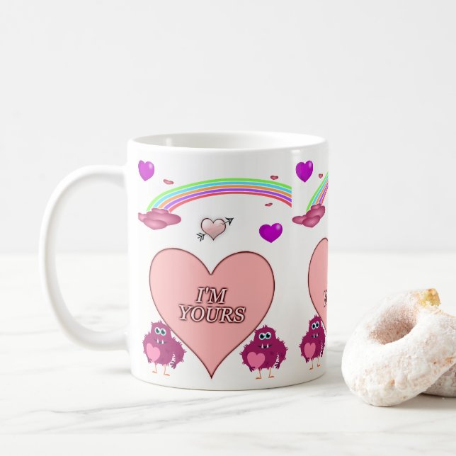 Mug La Saint Valentin en boue (Avec donut)