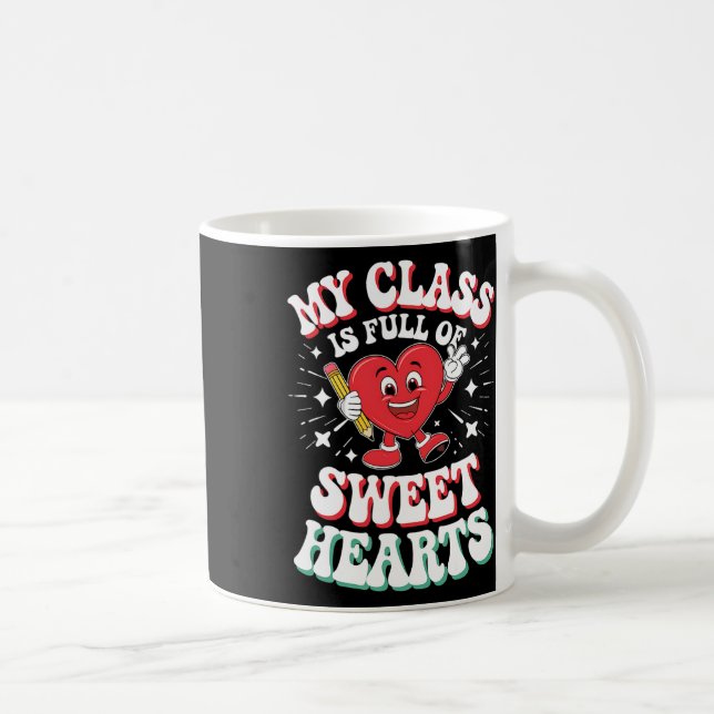Mug La Saint-Valentin enseignant jour Mon Cl est plein (Droite)