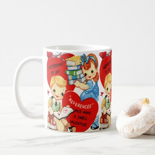Mug La Saint-Valentin, les grenouilles (Avec donut)