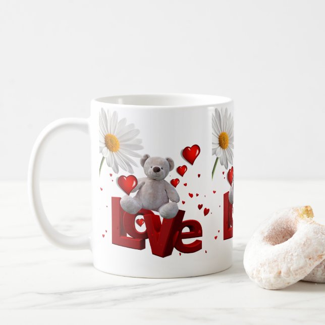 Mug La Saint-Valentin, les grenouilles (Avec donut)