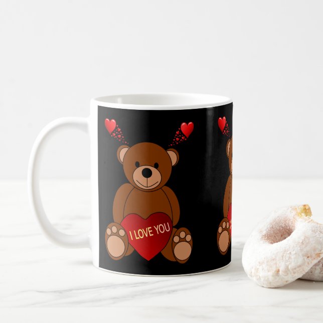 Mug La Saint-Valentin, les grenouilles (Avec donut)