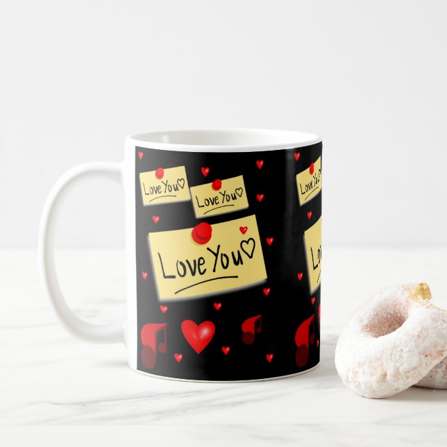 Mug La Saint-Valentin, les grenouilles (Avec donut)