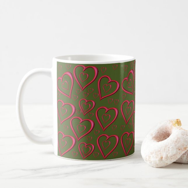 Mug La Saint-Valentin, les grenouilles (Avec donut)