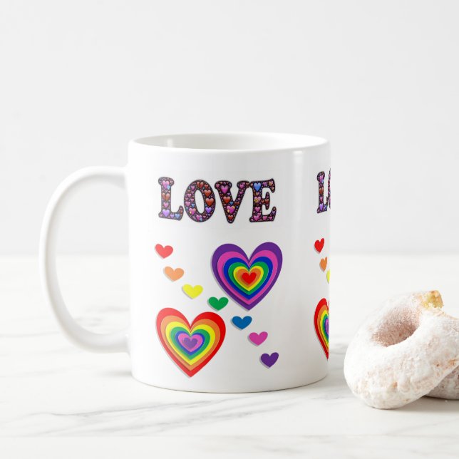 Mug La Saint-Valentin, les grenouilles (Avec donut)