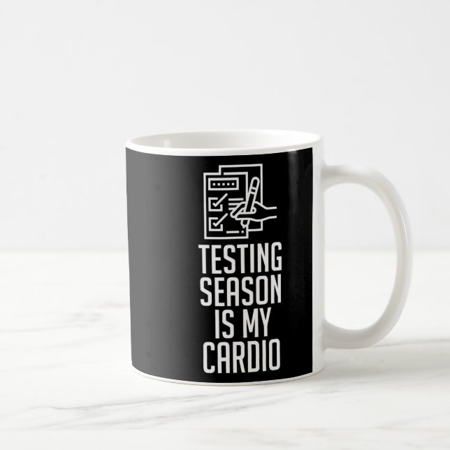 Mug La saison est mon cardio drôle cadeau enseignant  (Droite)