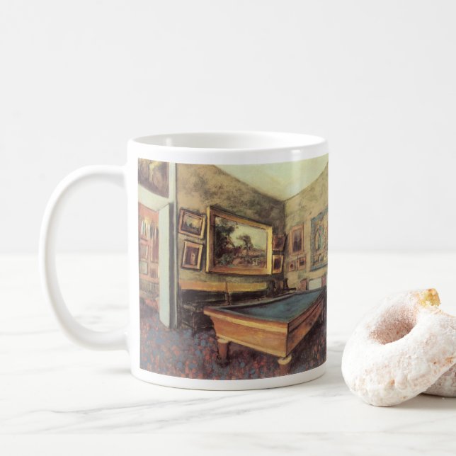 Mug La salle de billard chez Menil Hubert par Edgar De (Avec donut)
