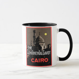 Mug La savoie continentale, affiche de voyage au Caire