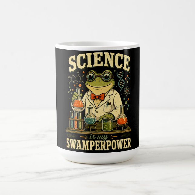 Mug La science est ma grenouille superpuissante scient (Centre)