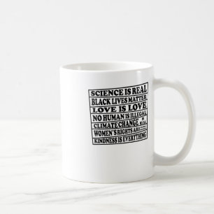 Mug La science est réelle - Les vies noires comptent -