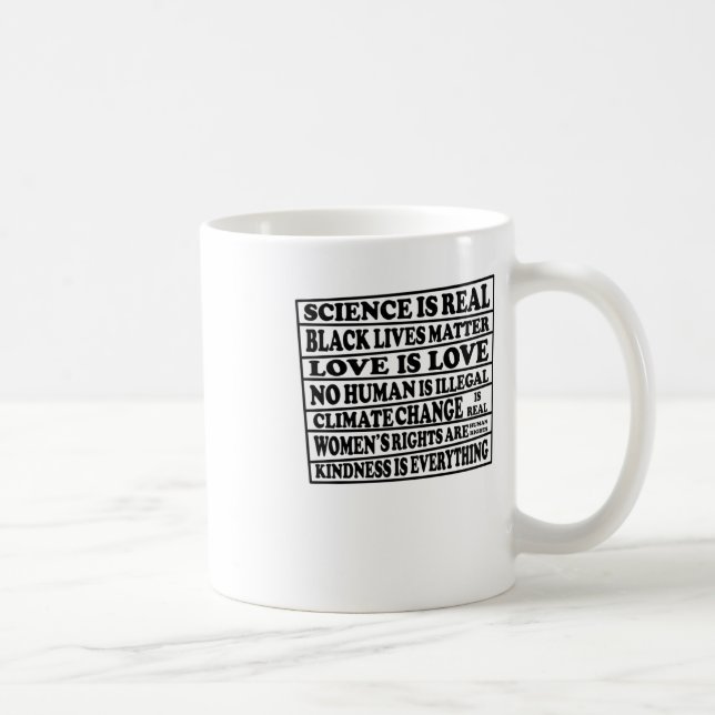 Mug La science est réelle - Les vies noires comptent - (Droite)
