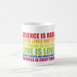 Mug La science est réelle Les vies noires comptent Fie<br><div class="desc">La science est réelle Les vies noires comptent Fierté LGBT</div>