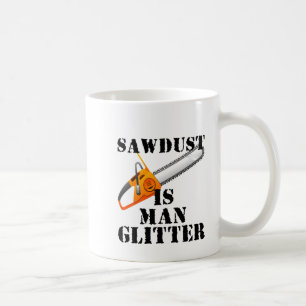 Mug La sciure est des parties scintillantes d'homme