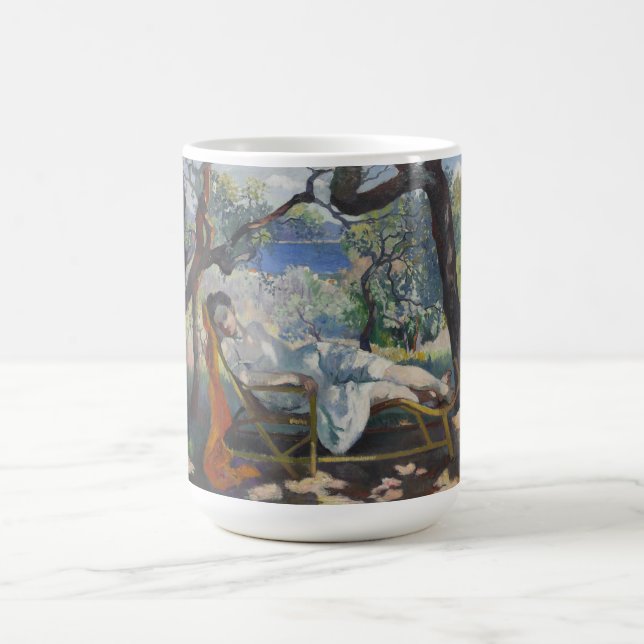 Mug La Siesta (Jeanne reposant dans une chaise à roche (Centre)