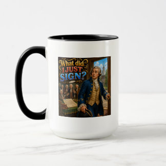 Mug La signature de John Hancock Citation discutable D