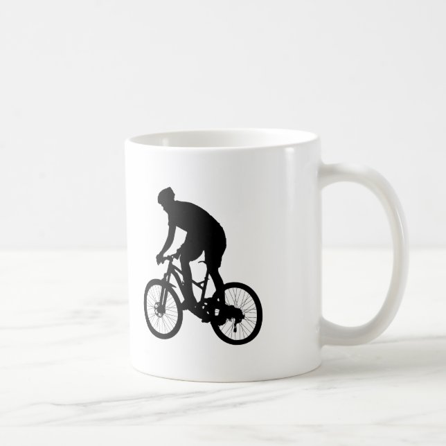 Mug La silhouette des VTT - Choisir la couleur arrière (Droite)