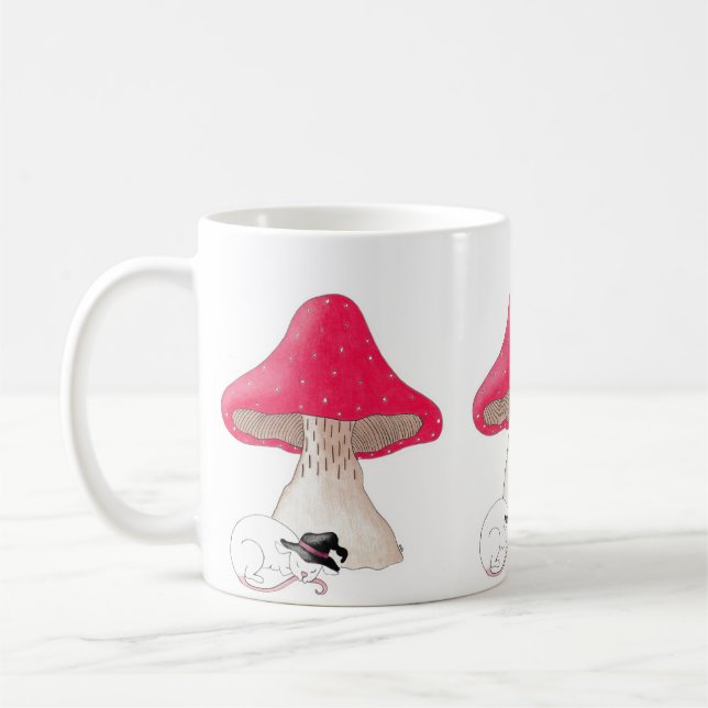 Mug La Souris De Sorcière Dormir Sous Le Tabouret De T (Gauche)