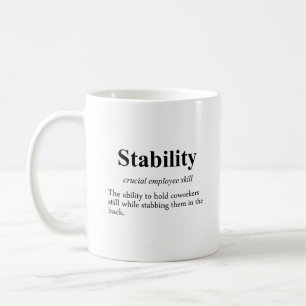 Mug La stabilité des employés est une mesure important