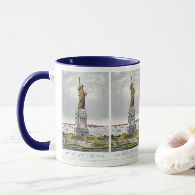 Mug La Statue de la Liberté, La Grande Statue de Barth (Avec donut)