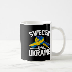 Mug La Suède aux côtés de l'Ukraine Drapeau suédois uk
