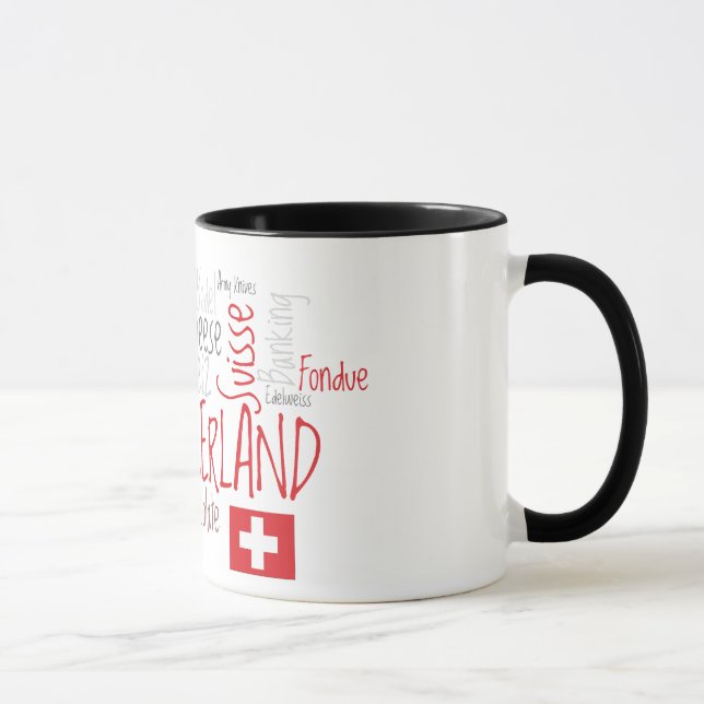 Mug La SUISSE - terre de fromage et de chocolat ! (Droite)