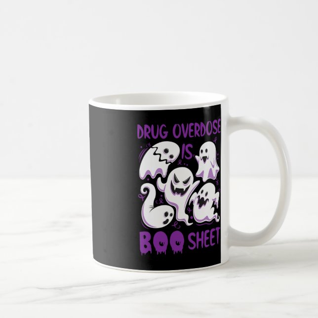 Mug La surdose de drogue est Botte feuille pourpre Boo (Droite)