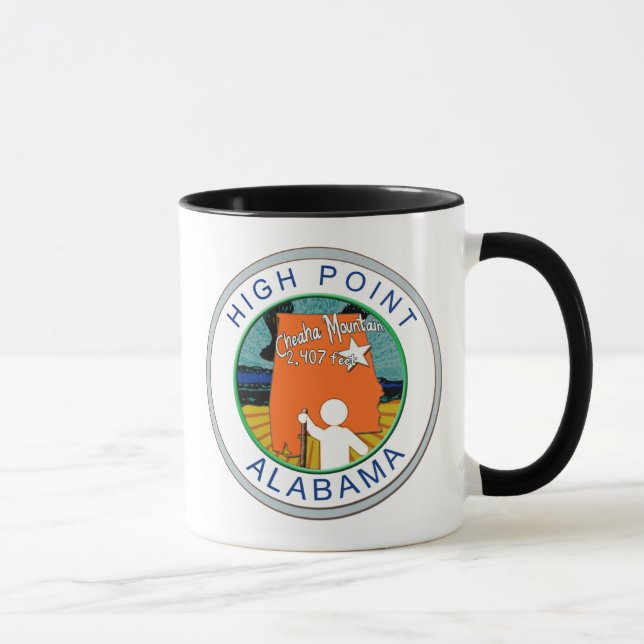 MUG LA TA DE L'ALABAMA CHEAHA DE CLOU (Droite)