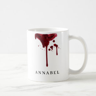 Mug La tache rouge rouge foncé du vampire avec du san