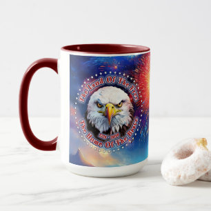 Mug La Terre De La Liberté Maison Brown Eagle Feu D'Ar
