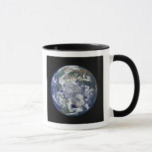 Mug La terre entièrement allumée portée sur le Pôl