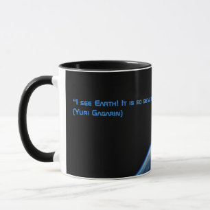 Mug La terre et l'espace avec une citation