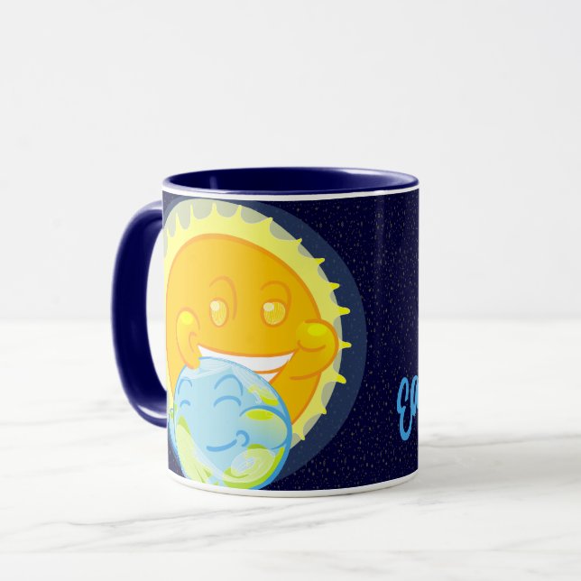 Mug La Terre et son compagnon étoile (Devant gauche)