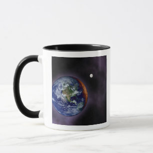 Mug La Terre montrée aux bords extérieurs