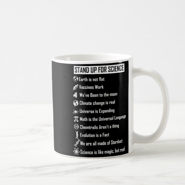 Mug La Terre N'Est Pas Plate Les Vaccins Fonctionnent  (Droite)