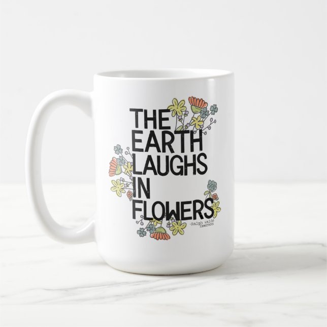 Mug La Terre rit de fleurs (Gauche)