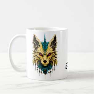 Mug La tête de renard mystique, noble et mystérieuse.