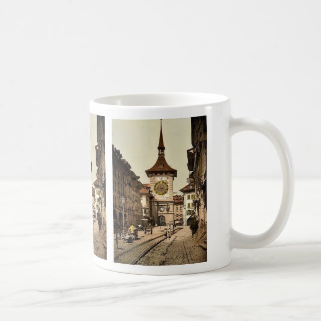 Mug La tour d'horloge, Berne, ville, cru de la Suisse (Droite)