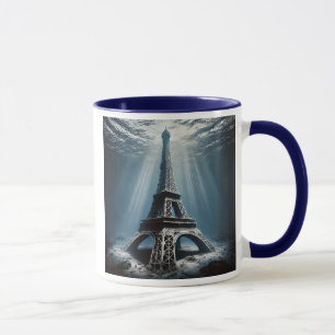 Mug  La Tour Eiffel au fond de l'océan.