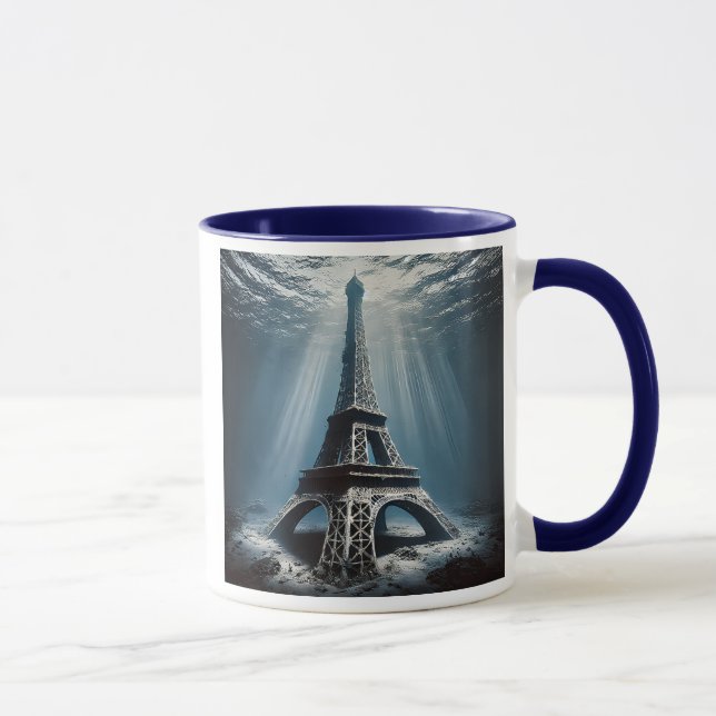 Mug  La Tour Eiffel au fond de l'océan. (Droite)