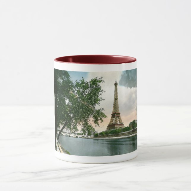 Mug La tour Eiffel, Paris, France Vintage (Centre)