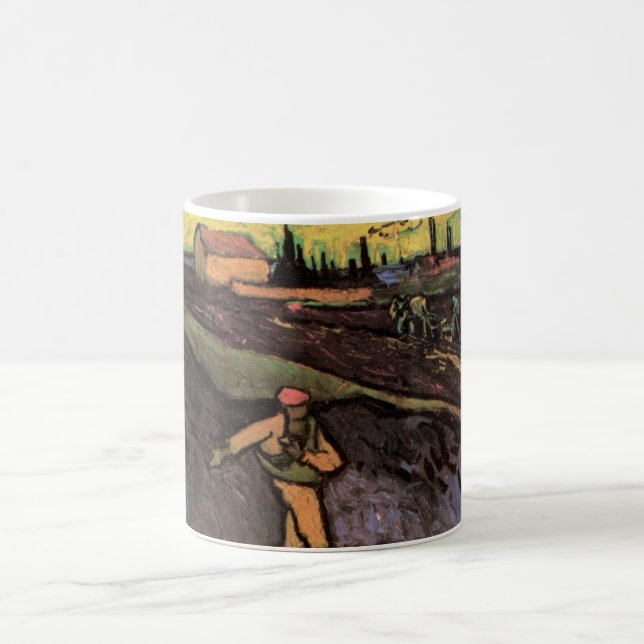 Mug La Tour : périphérie d'Arles par Vincent van Gogh (Centre)