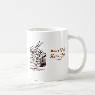 Mug La Trompette Du Lapin Blanc Écoutez Bien ! Écoute-
