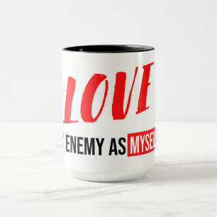 Mug La Typographie Moderne Conception Des Phrases "Amo