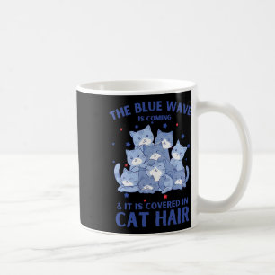 Mug La Vague Bleue Arrive Et Elle Est Couverte De Chat